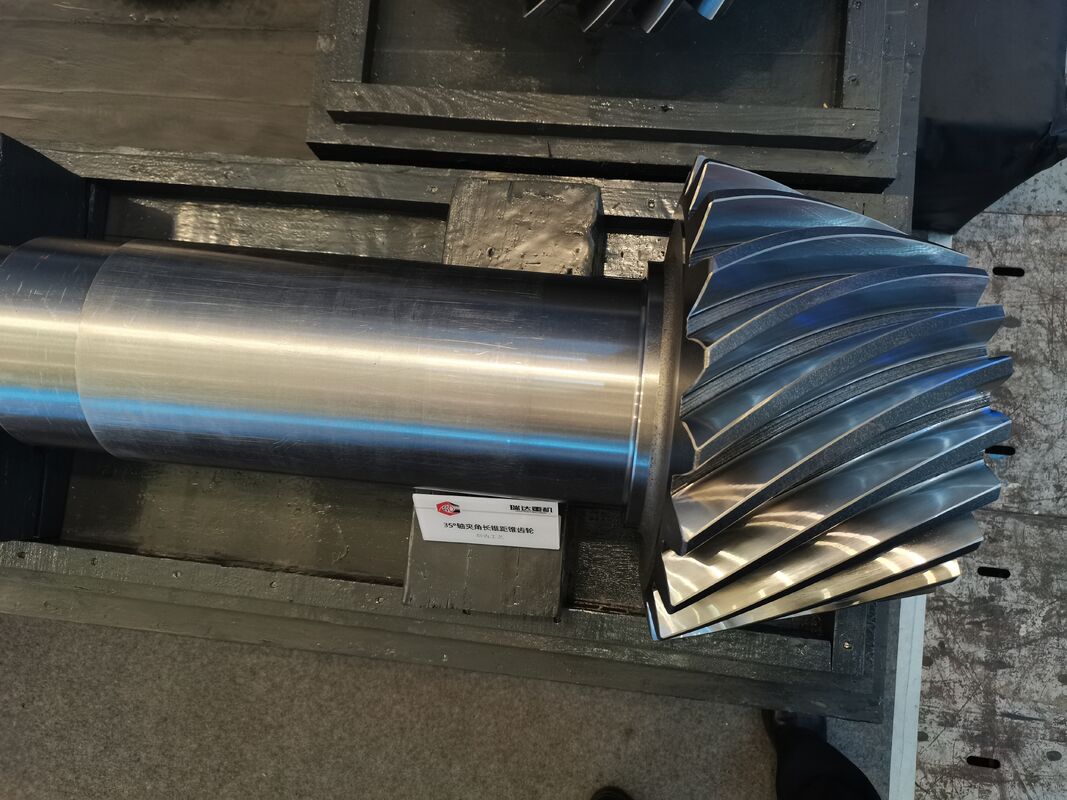 Conjunto de Engrenagens Cônicas Espirais de Alta Precisão com Resistência ao Desgaste e Acabamento Suave para Equipamentos Industriais