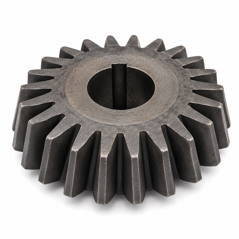 Engrenagem de bisel espiral de módulo grande com acabamento de superfície personalizado para transmissão industrial pesada